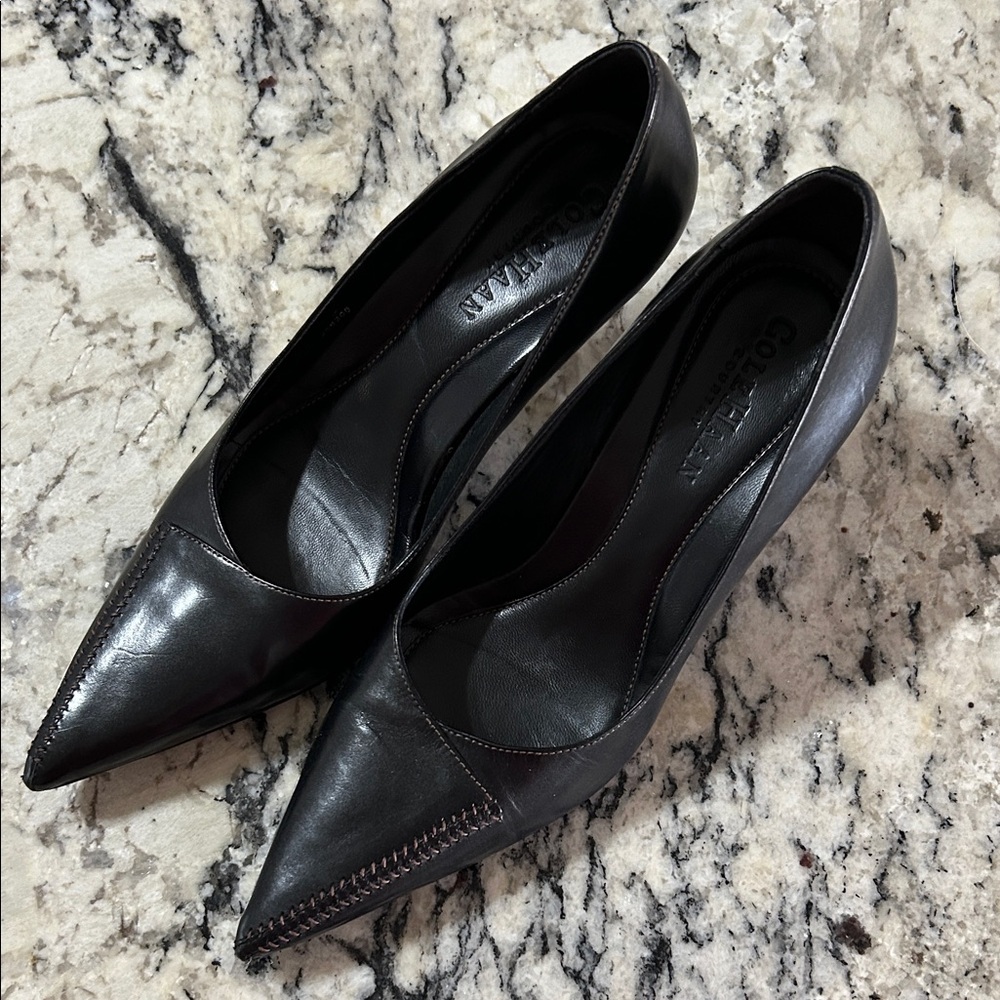 Cole Haan Women's Black Pointed Toe Heels